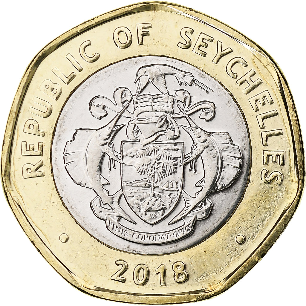 Seicheles, 10 Rupees, 2018, Bimetálico, MS(63)