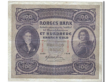 Norway, 100 Kroner, 1936, KM #10c, AU(50-53), B