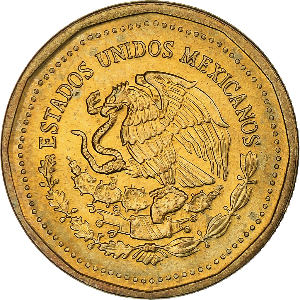 México, 1000 Pesos, 1991, Mexico City, Pattern, Bronce, SC, KM:Pn249