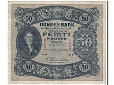 Norvège, 50 Kroner type 1901