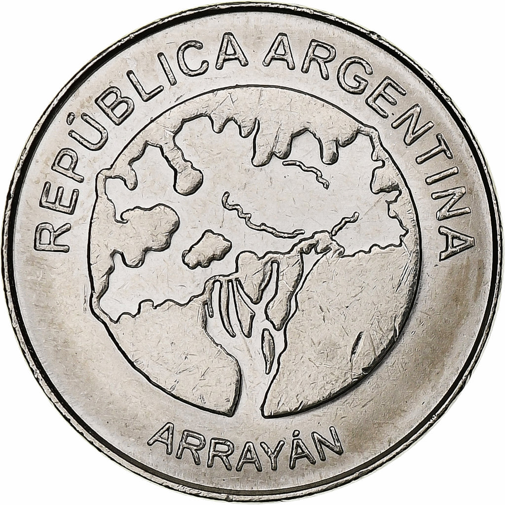 Argentinië, 5 Pesos, 2017, Buenos Aires, Nickel plated steel, UNC-