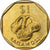 Fiji, Elizabeth II, Dollar, 1999, Aluminum-Bronze, UNC-, KM:73