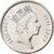 Fiji, Elizabeth II, 10 Cents, 2009, Nickel plated steel, MS(63), KM:120