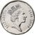 Fiji, Elizabeth II, 50 Cents, 2009, Nickel plated steel, UNZ, KM:122