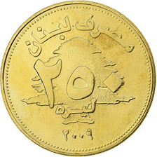 Lebanon, 250 Livres, 2009, Aluminum-Bronze, MS(63), KM:36