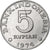 Indonésia, 5 Rupiah, 1974, Alumínio, AU(55-58), KM:37