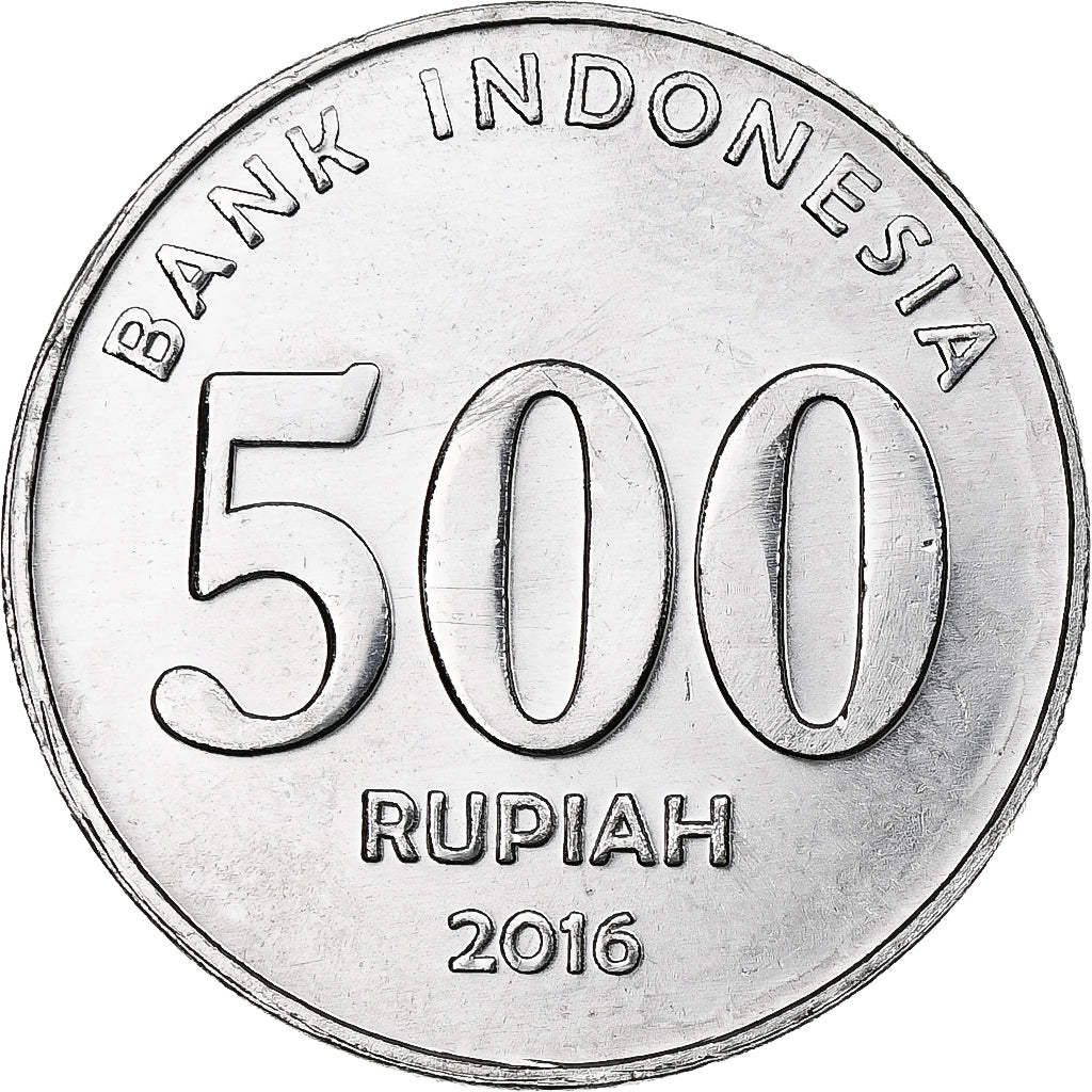Indonesia, 500 Rupiah, 2016, Aluminum, AU(55-58)