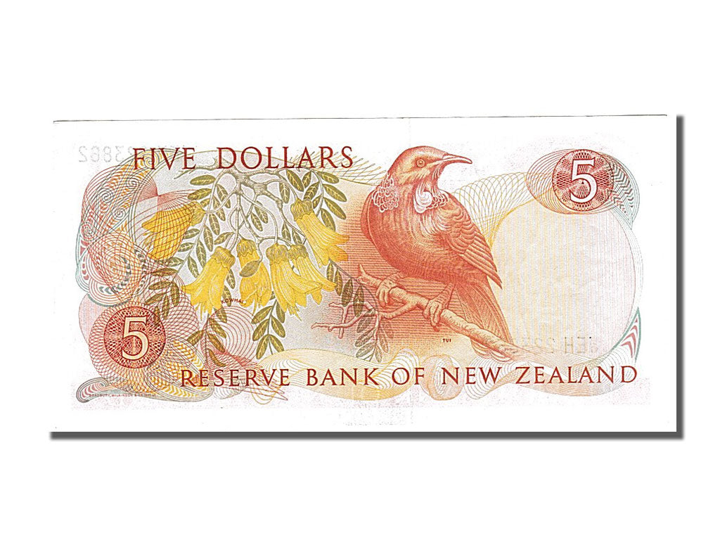 New Zealand, 5 Dollars, 1985, KM #171b, UNC(63), JEH