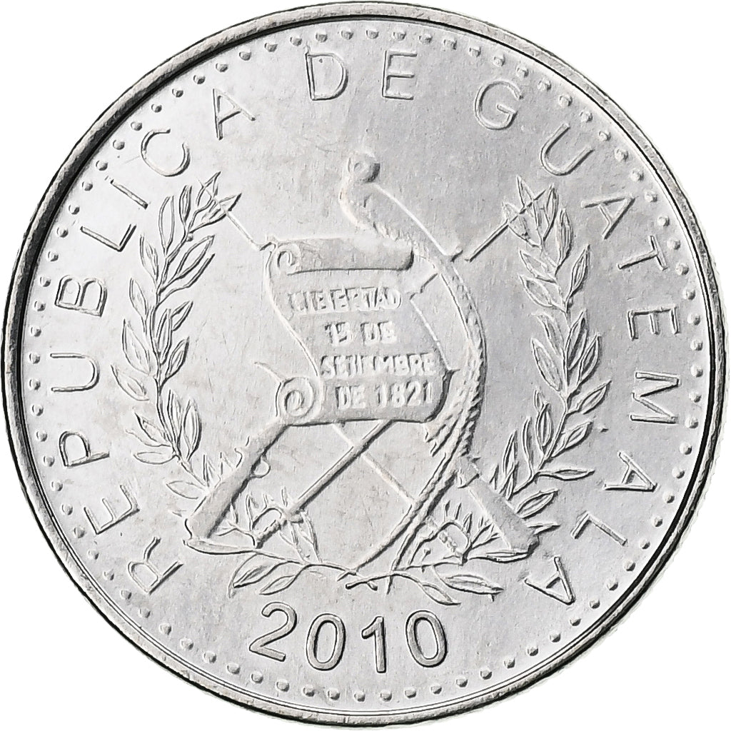 Guatemala, 5 Centavos, 2010, Cupro-nickel, SPL, KM:276.6