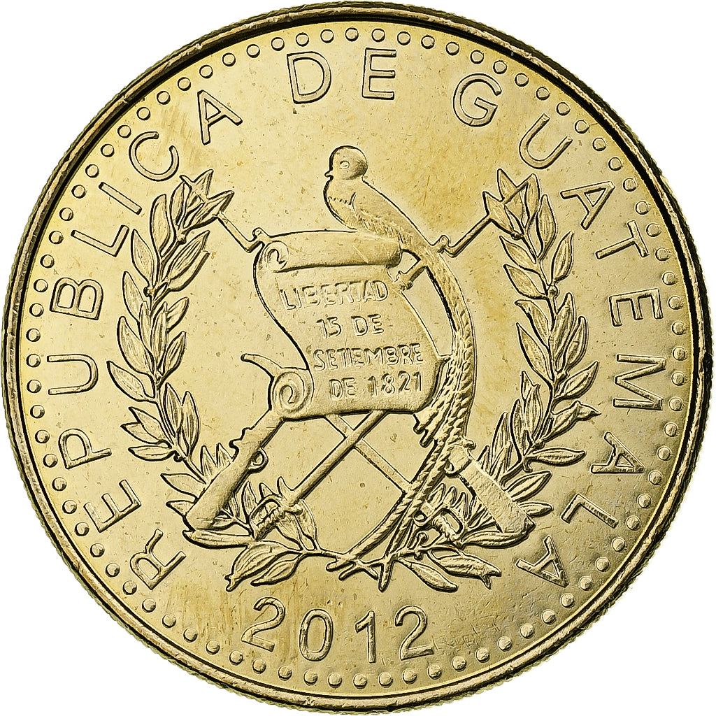 Guatemala, Quetzal, 2012, Nickel-brass, UNZ