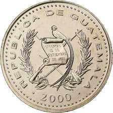 Guatemala, 25 Centavos, 2000, Kupfer-Nickel, UNZ, KM:278.6