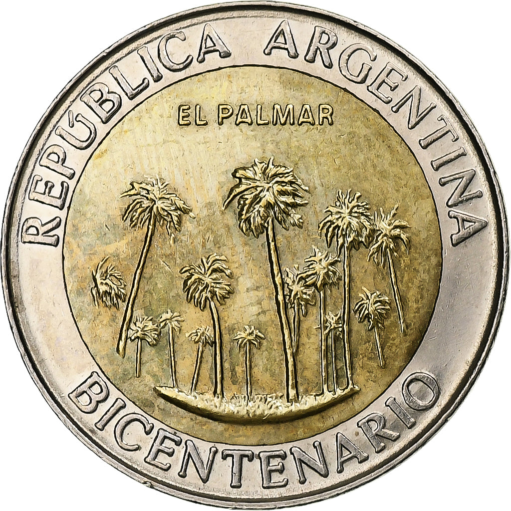 Argentina, Peso, El Palmar, 2010, Bimetaliczny, MS(63), KM:160