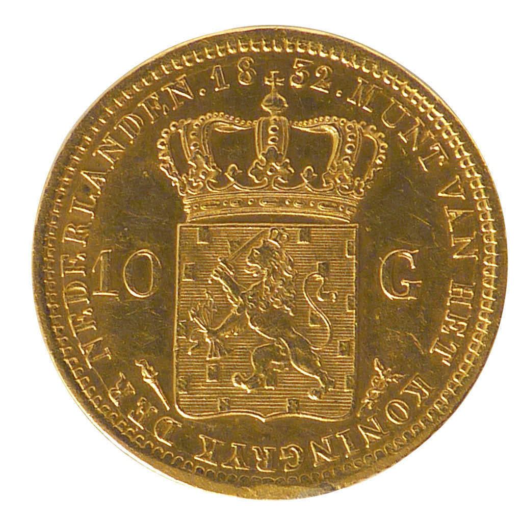 Paesi Bassi, William I, 10 Gulden, 1832, Utrecht, BB, Oro, KM:56