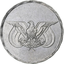 YEMEN REPUBLIC, Riyal, 1993/AH1414, Stainless Steel, MS(63), KM:25