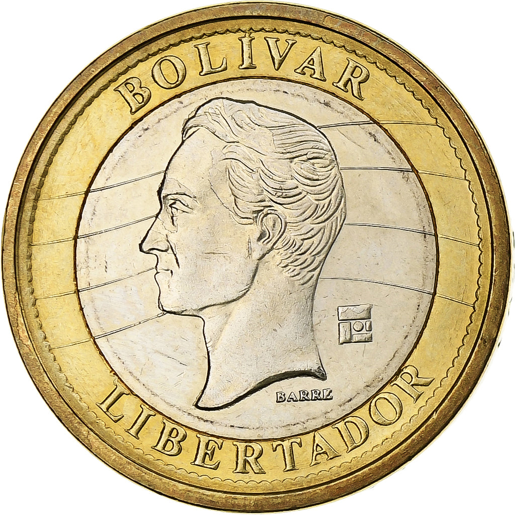 Venezuela, Bolivar, 2007, Maracay, Bi-Metallic, UNZ, KM:93