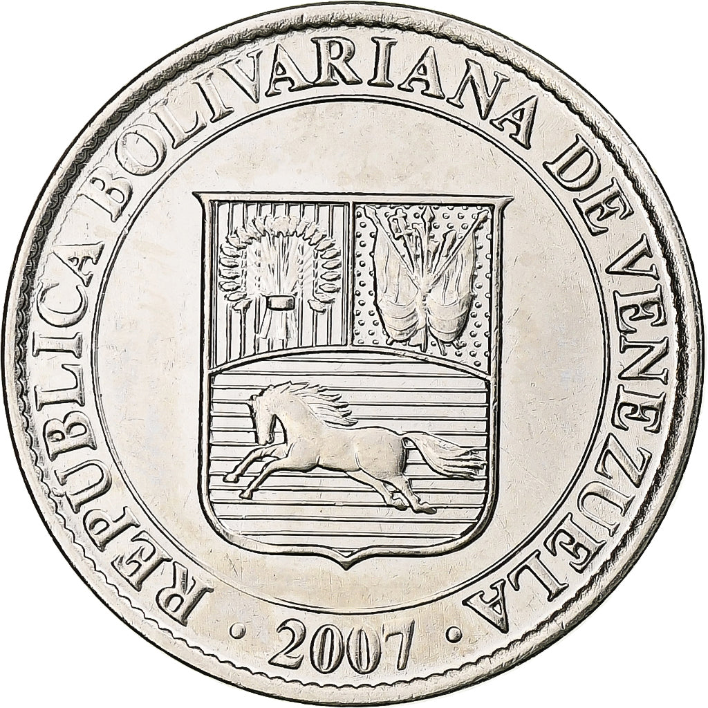 Venezuela, 12-1/2 Centimos, 2007, Maracay, Nickel plaqué acier, SPL, KM:90