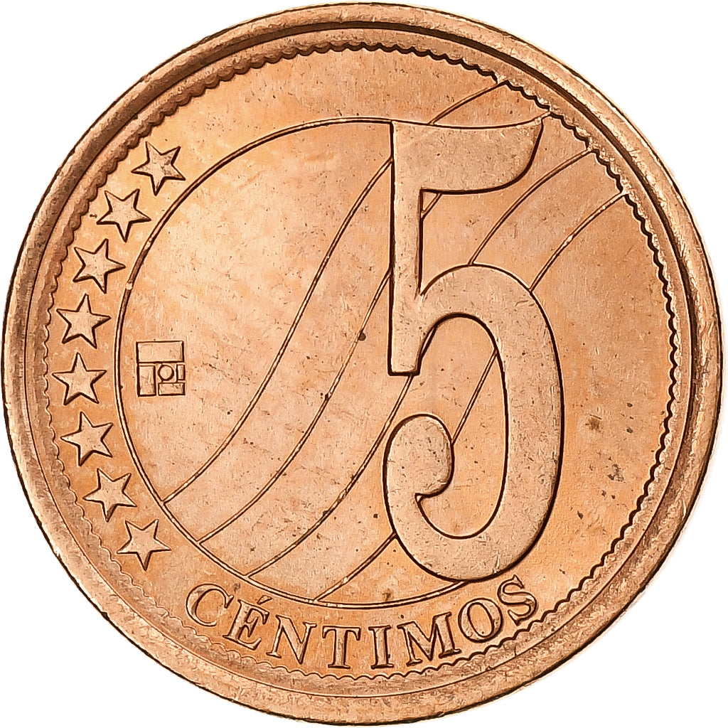 Venezuela, 5 Centimos, 2007, Maracay, Cuivre plaqué acier, SPL, KM:88