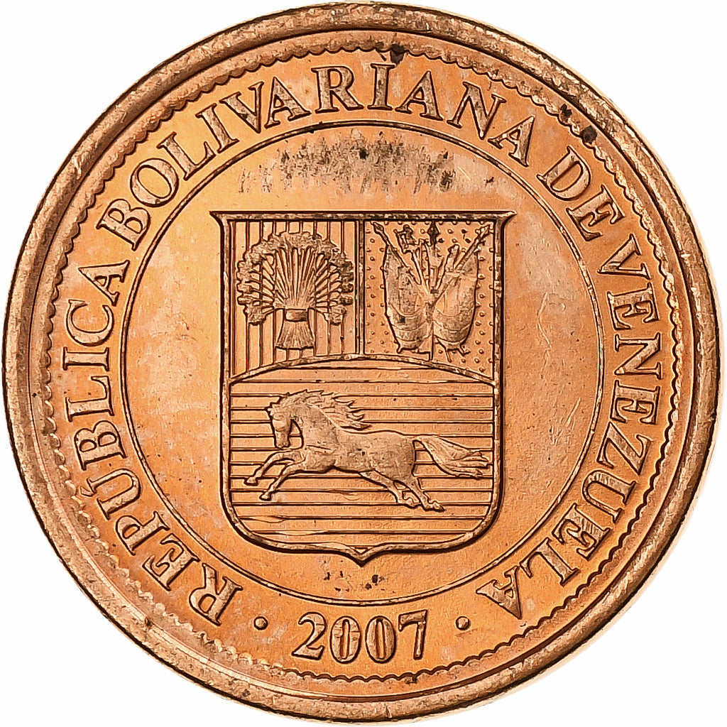 Venezuela, 5 Centimos, 2007, Maracay, Cuivre plaqué acier, SUP, KM:88