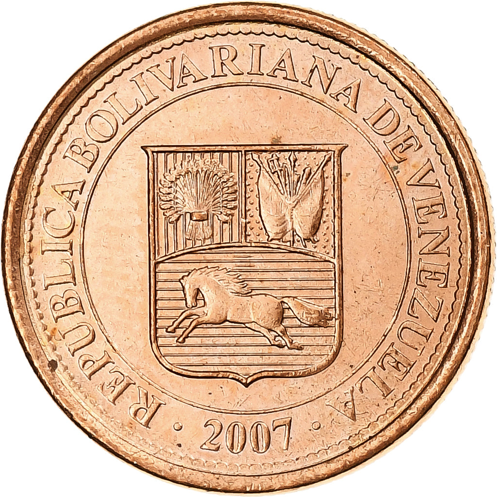 Venezuela, Centimo, 2007, Maracay, Cuivre plaqué acier, SPL, KM:87