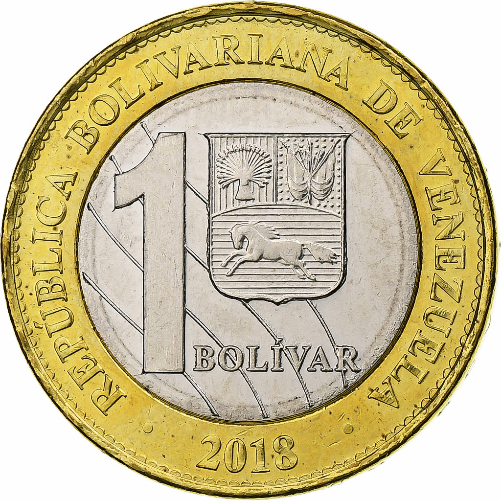 Venezuela, Bolivar, 2018, Bimétallique, SPL