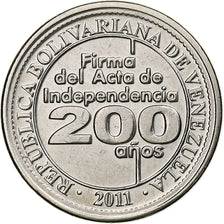 Venezuela, 25 Centimos, 2011, Nickel plated steel, MS(63), KM:99