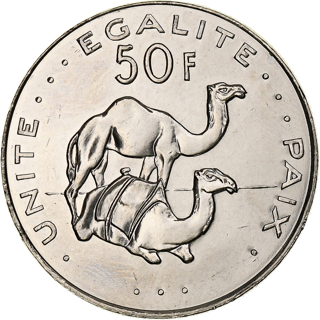 Djibouti, 50 Francs, 2016, Copper-nickel, MS(63)