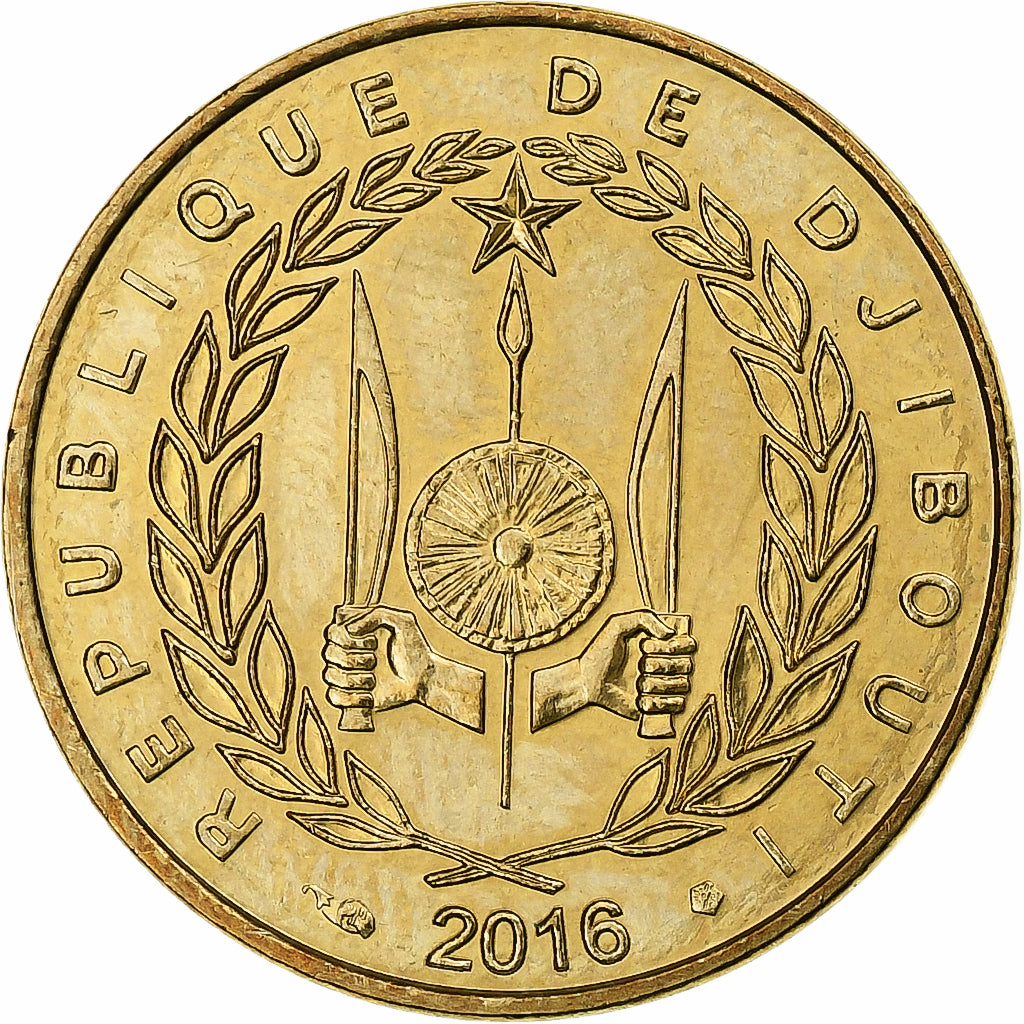 Djibouti, 10 Francs, 2016, Aluminum-Bronze, MS(63)