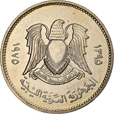Libya, 20 Dirhams, 1975/AH1395, Copper-Nickel Clad Steel, MS(63), KM:15
