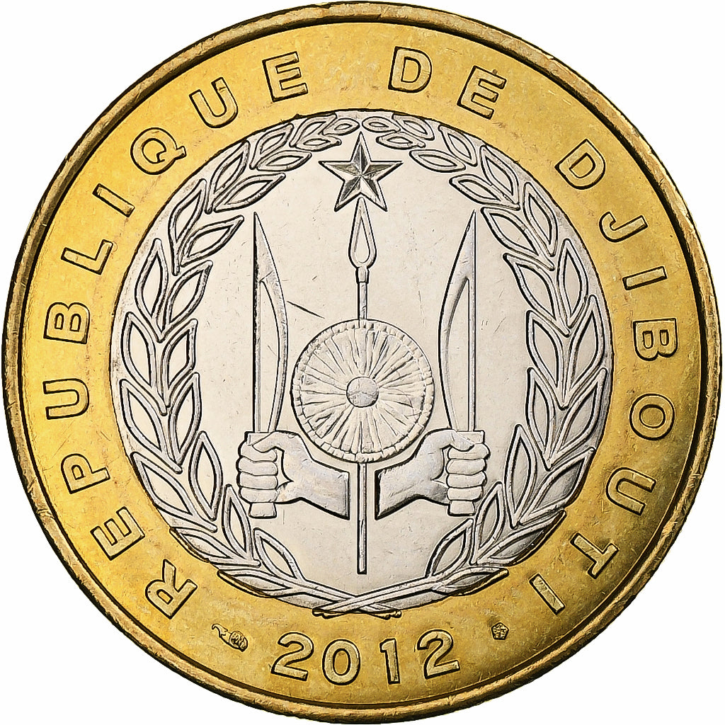 Djibouti, 250 Francs, 2012, Bimetallic, MS(63)