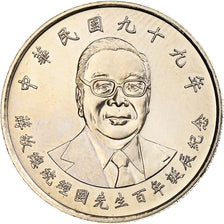CHINA TAIWAN, 10 Yüan, Chiang Ching-kuo, 2010, Copper-nickel, MS(63)