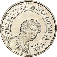 Macedonia, 50 Denari, 2008, Ottone, SPL, KM:32