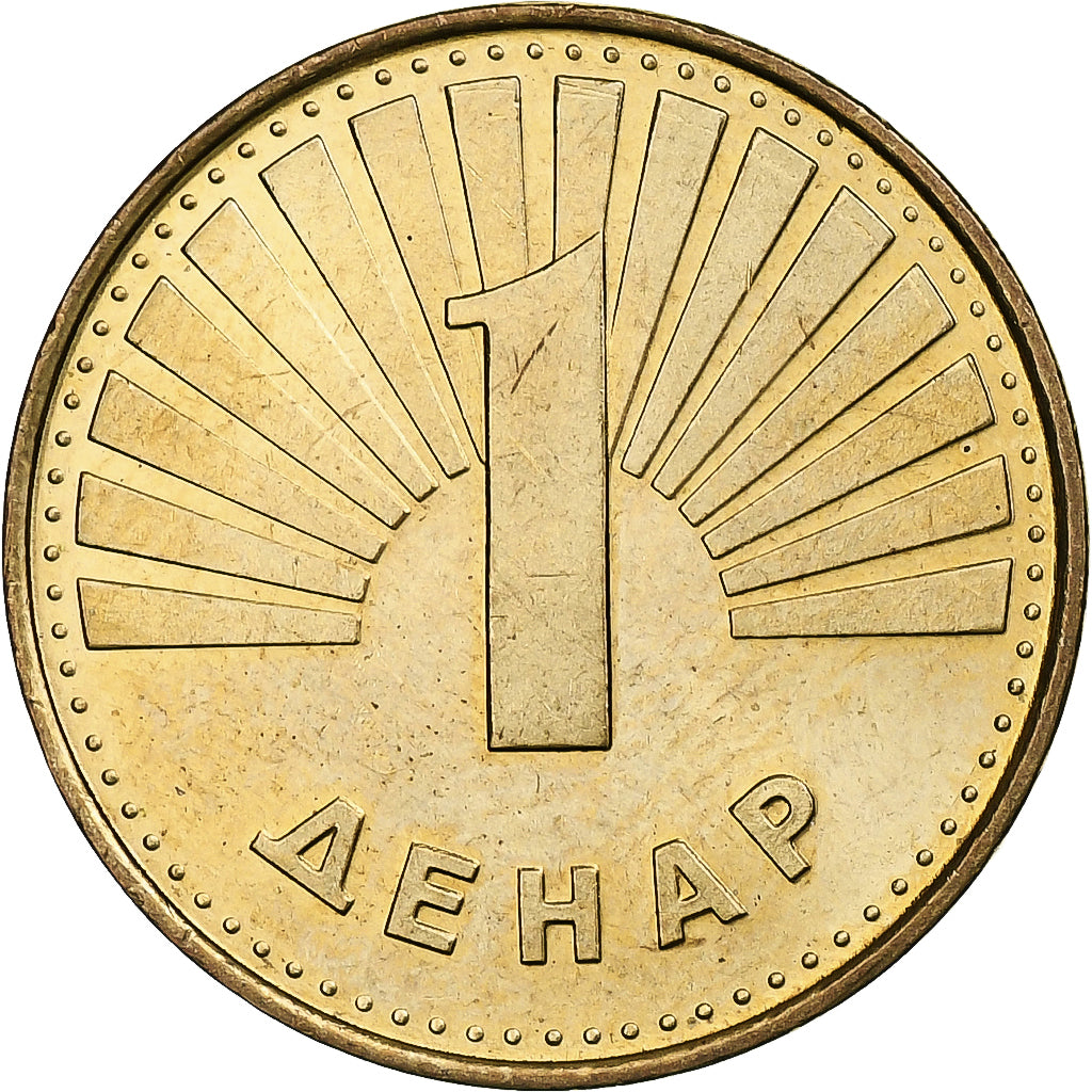 Macedonia, Denar, 2000, Brązowy, MS(63), KM:27