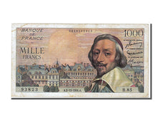 France, 1000 Francs, 1 000 F 1953-1957 ''Richelieu'', 1954, KM #134a,...