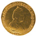 Russia, 5 Roubles, 1791, Saint-Petersburg, VF(20-25), Gold, 6.47