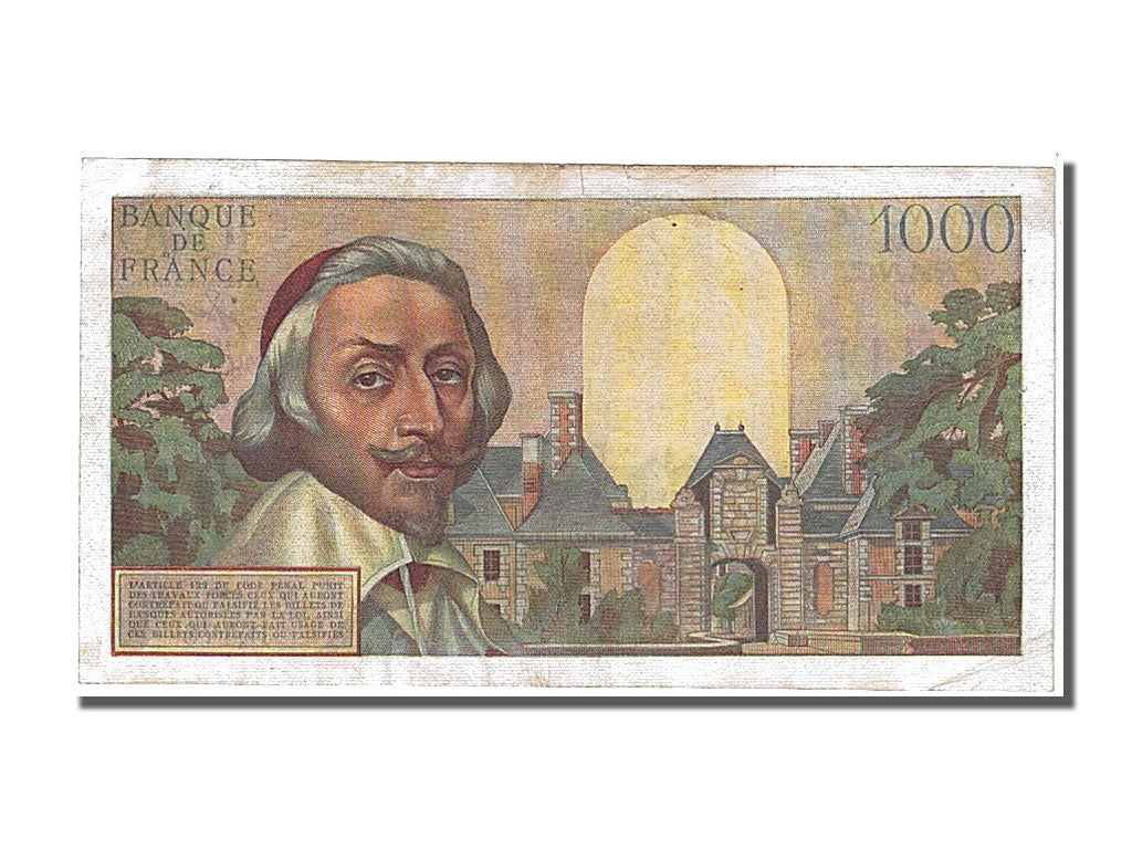 Billet, France, 1000 Francs, 1 000 F 1953-1957 ''Richelieu'', 1955, 1955-09-01