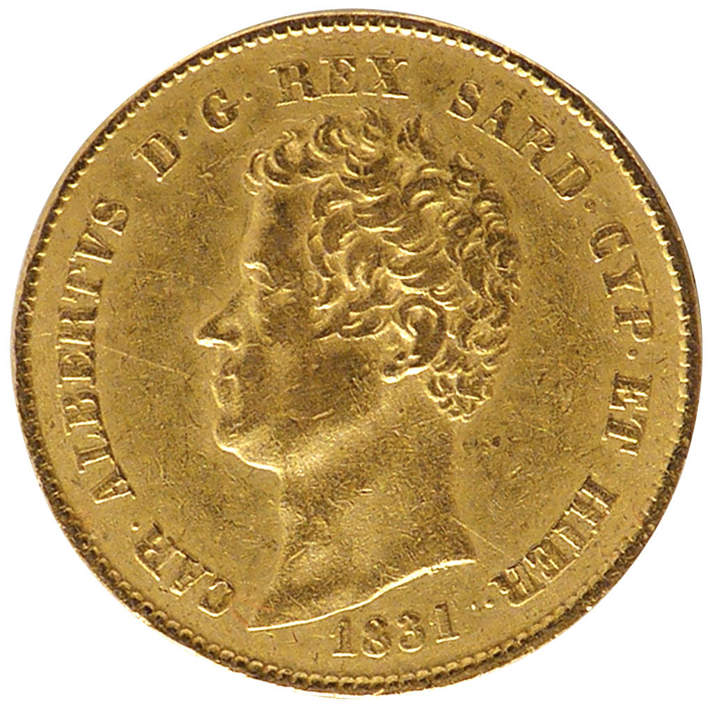 Charles Albert (1891-1849), Italie, 20 Lire Tête d'Aigle