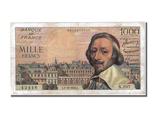 Banknot, Francja, 1000 Francs, Richelieu, 1955, 1955-12-01, AU(50-53)