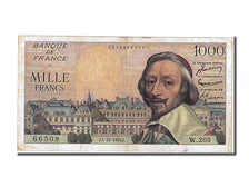 Banknote, France, 1000 Francs, 1 000 F 1953-1957 ''Richelieu'', 1955