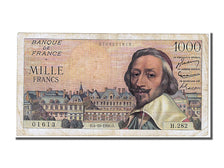 France, 1000 Francs, 1 000 F 1953-1957 ''Richelieu'', 1956, KM #134a,...