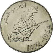 Coin, Algeria, 5 Dinars, 1974, Paris, MS(65-70), Nickel, KM:E6