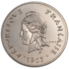 Nuova Caledonia, 50 Francs, 1967, Paris, FDC, Nichel, Lecompte:119