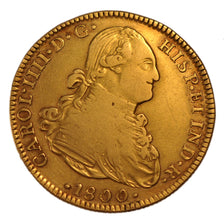 Mexico, 4 Escudos, 1800, Mexico, KM #144, VF(30-35), Gold, 13.41