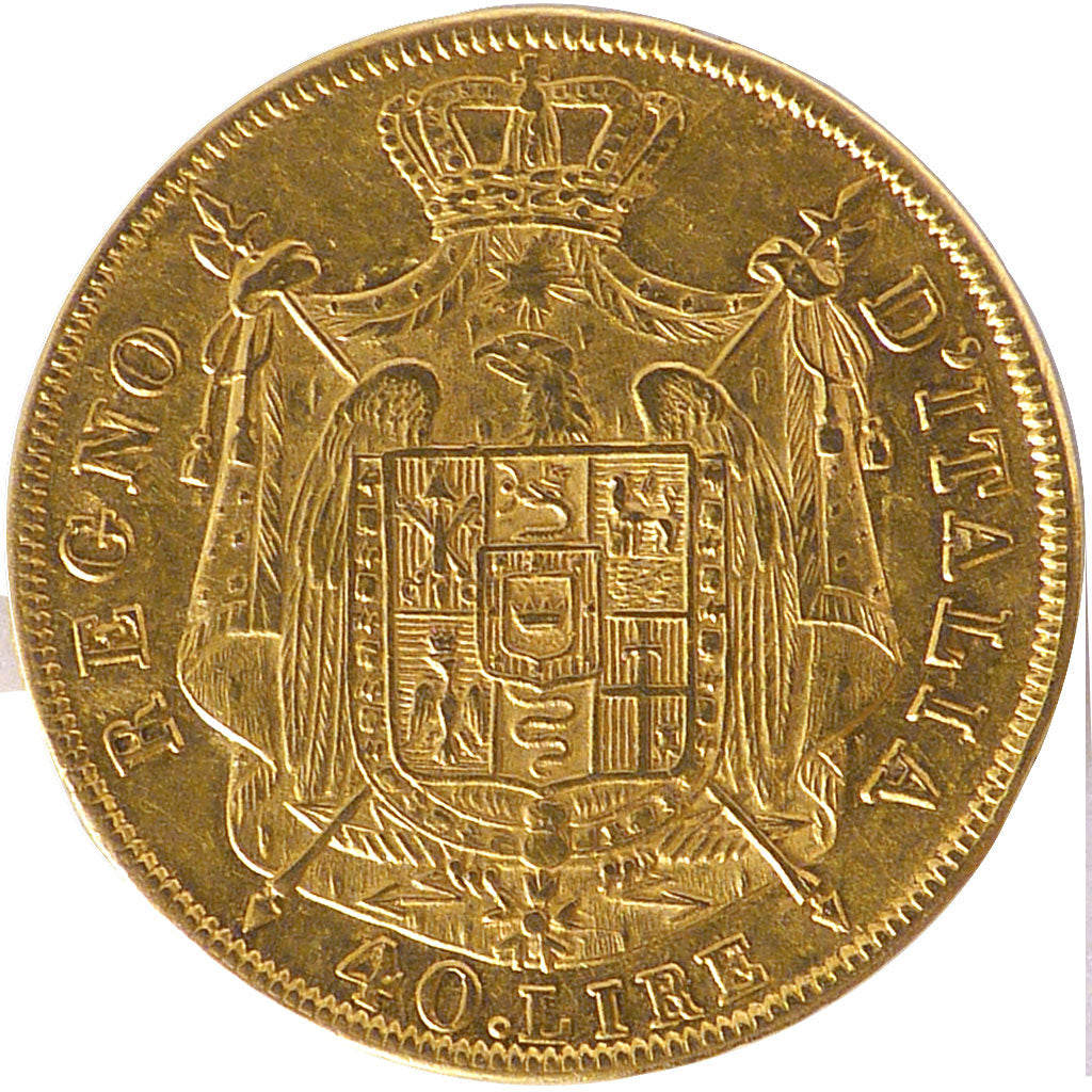 Napoléon Ier, Italie, 40 Lire 2ème Type