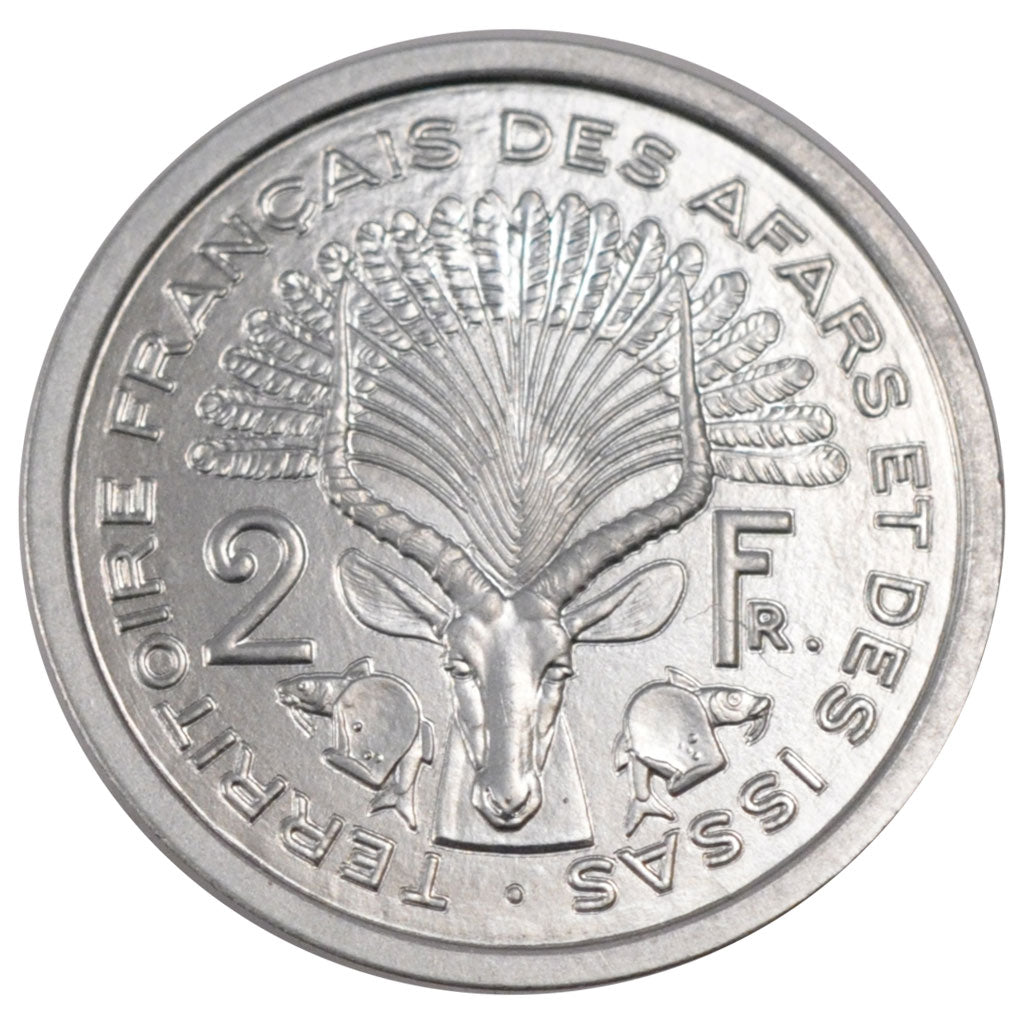 Djibouti, Territoire Français des Afars et Issas, 2 Francs Essai