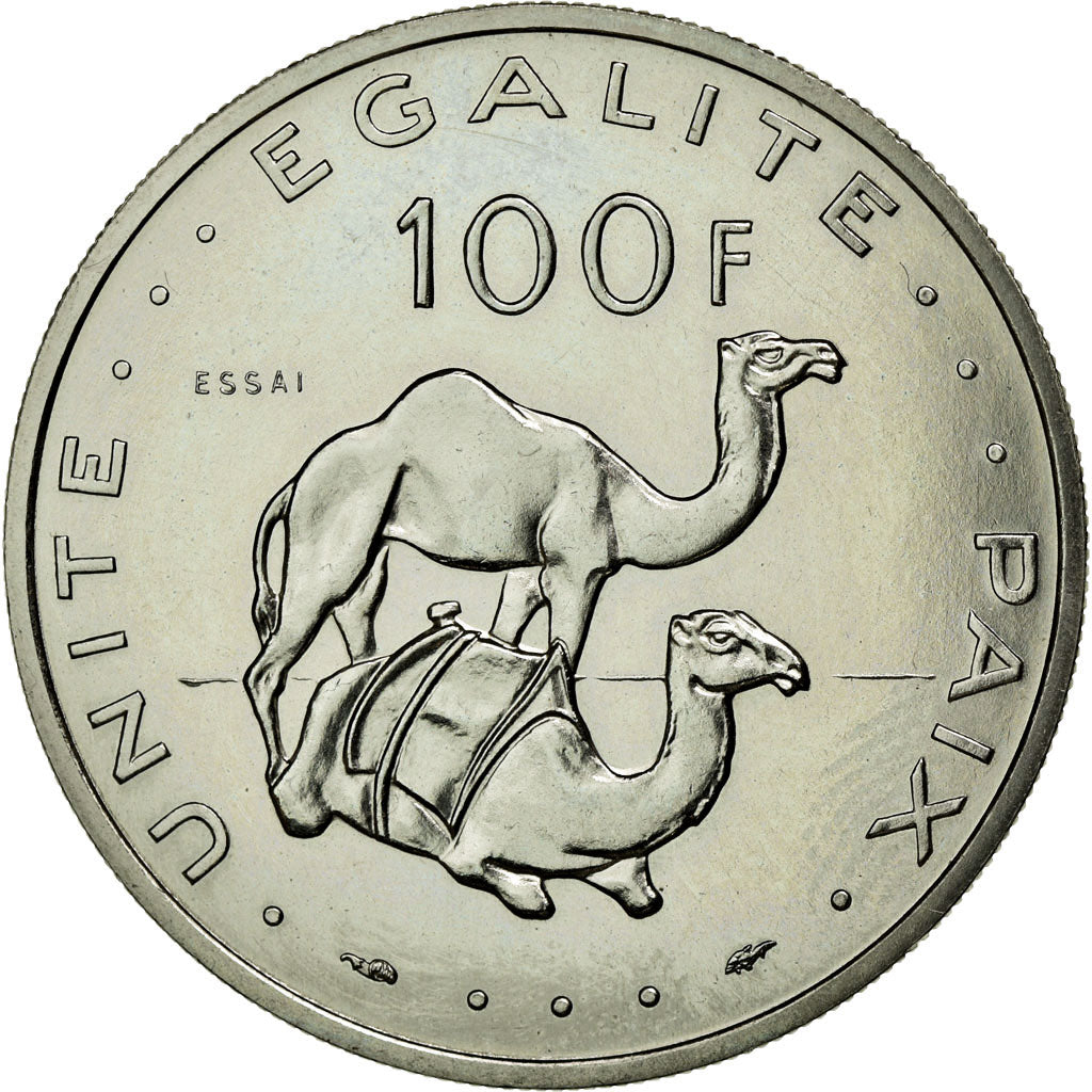 Coin, Djibouti, 100 Francs, 1977, MS(65-70), Nickel, KM:E7