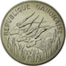 Moneda, Gabón, 100 Francs, 1975, Paris, FDC, Níquel, KM:E3