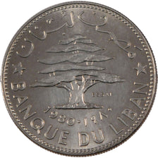 LEBANON, 50 Piastres, 1980, KM #E14, MS(65-70), Nickel, 6.00