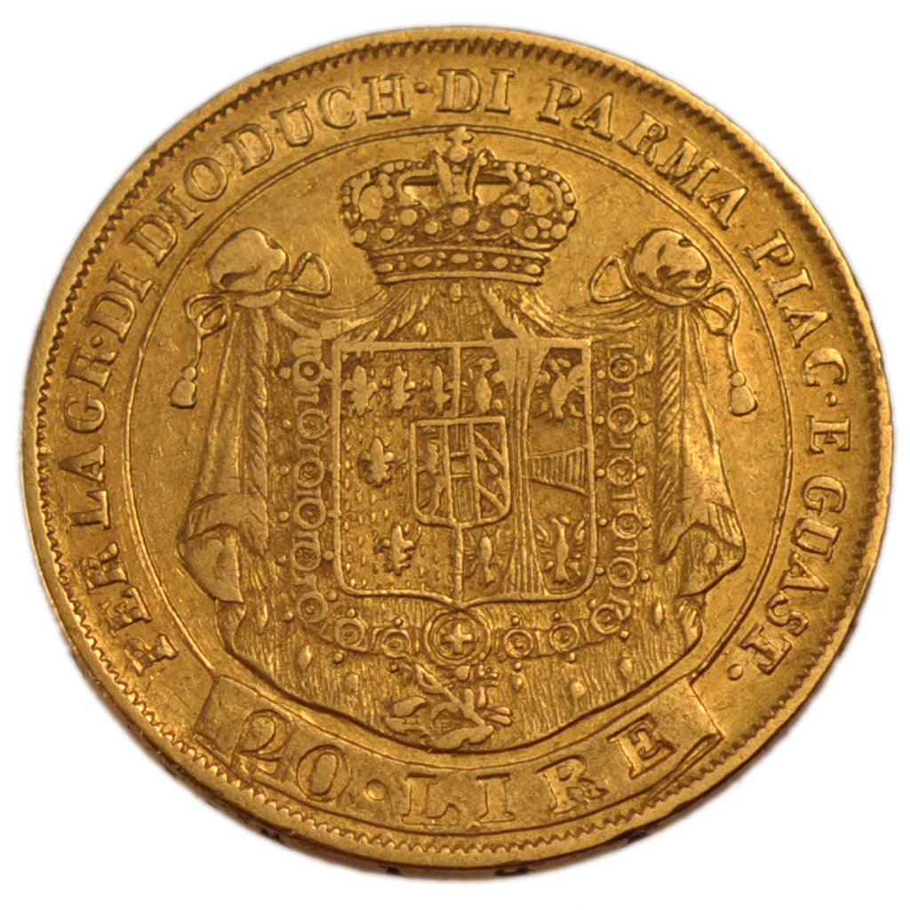ITALIAN STATES, 20 Lire, 1815, Parma, KM #31, EF(40-45), Gold, 6.39