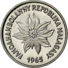 Coin, Madagascar, Franc, 1965, Paris, MS(65-70), Stainless Steel, KM:E6