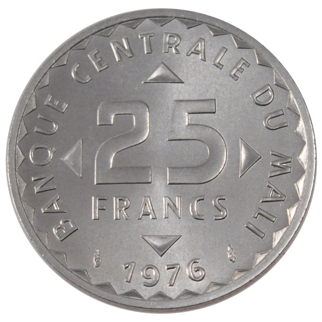 MALAYSIA, 20 Sen, 1976, Franklin Mint, KM #4, MS(65-70), Copper-Nickel, 23.4,...